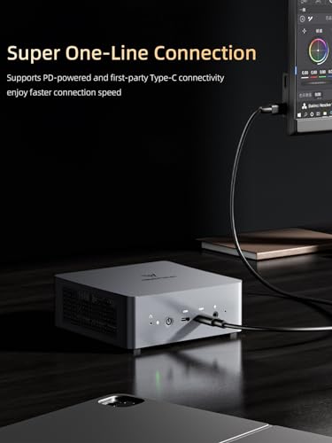 MINISFORUM Venus UM790 Pro Mini PC AMD Ryzen 9 7940HS up to 5.2 GHz 64GB DDR5 1TB SSD with AMD Radeon 780M, 4X USB3.2, 2X USB4, 2xHDMI 2.1, 2X PCIe4.0, Wi-Fi 6E/BT5.3, RJ45 2.5 G