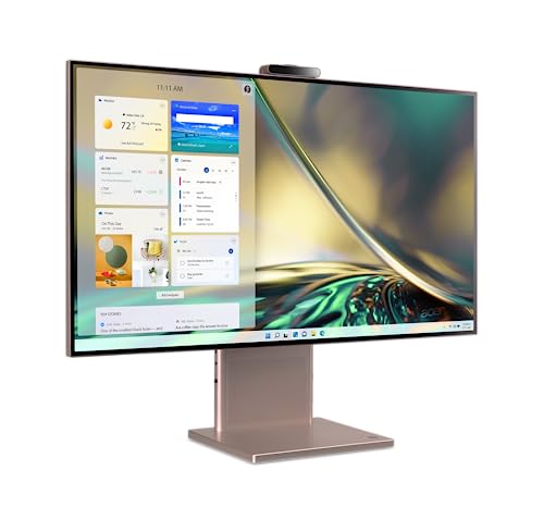 Acer Aspire S27-1755-UP11 AIO Desktop | 27" WQHD 2560 x 1440 IPS Display | 12th Gen Intel Core i5-1240P | Intel Iris Xe Graphics | 16GB DDR4 | 1TB PCIe 4.0 NVMe SSD | Intel Wi-Fi 6E | Windows 11 Home