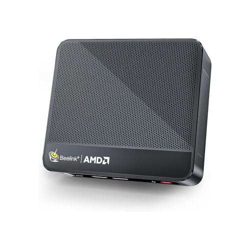 Beelink SER5 Mini PC, AMD Ryzen 5 5560U(7nm, 6C/12T) up to 4.0GHz, Mini Computer 8GB DDR4 RAM 500GB NVME SSD, Micro PC 4K@60Hz Triple Display, Mini Gaming Computer WiFi6/BT5.2/57W/HTPC/W-11 Pro