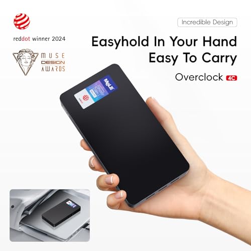 MeLE Mini PC Overclock4C Win11Pro N100(up to 3.4GHz) Alder-Lake 12th Gen 16GB RAM 512GB Micro Computer Small Desktop Office Education Home Triple Screen Display Full Function USB-C