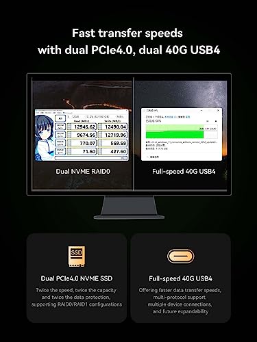 MINISFORUM Venus UM790 Pro Mini PC AMD Ryzen 9 7940HS up to 5.2 GHz 64GB DDR5 1TB SSD with AMD Radeon 780M, 4X USB3.2, 2X USB4, 2xHDMI 2.1, 2X PCIe4.0, Wi-Fi 6E/BT5.3, RJ45 2.5 G