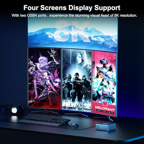 GEEKOM Mini PC Mini IT13, 13th Gen Intel i9-13900H NUC13 Mini Computers(14 Cores,20 Threads) 32GB DDR4/2TB PCIe Gen 4 SSD Windows 11 Pro Support Wi-Fi 6E/Bluetooth 5.2/USB 4.0/2.5G LAN/8K