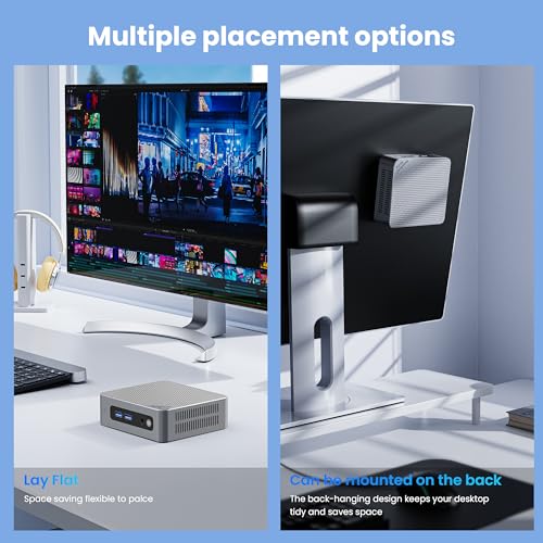 Beelink Mini PC, EQ12 16GB DDR5 500GB SSD, Intel Alder Lake-N100 (up to 3.4GHz), 2.5G Dual LAN Mini Computer Supports WiFi6, BT5.2, USB3.2, 4K@60Hz Triple Display, Home-Server/Network Firewall