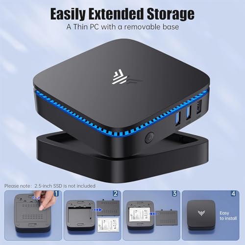 KAMRUI AK1 Plus Mini PC - Windows 11, 4K Support