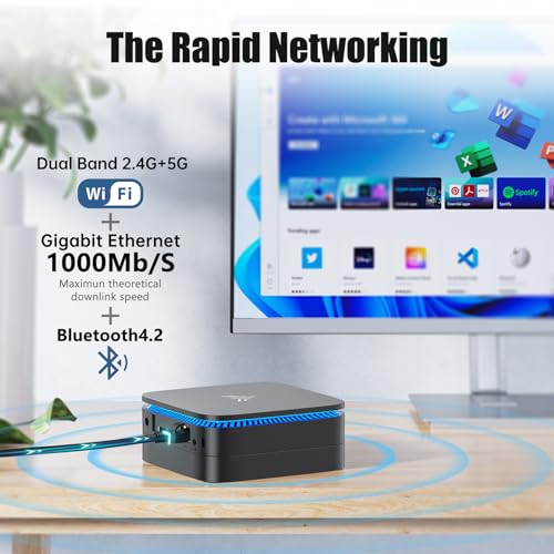 KAMRUI AK1 Plus Mini PC - Windows 11, 4K Support