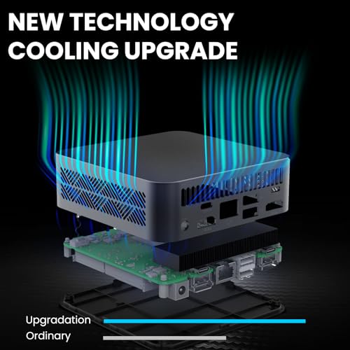 Mini Pc Desktop Computers Windows 11 Pro,12th N100 (3.40 GHz) 16GB DDR4 500GB SSD Micro Pc,4K Three-Monitor Display with 4 USB3.2, BT4.2,WiFi 5 Gigabit Ethernet Computer Tower for Home Office Gaming