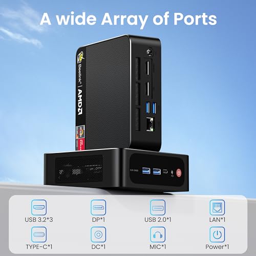 Beelink Mini PC AMD Ryzen 7, 16GB RAM, 1TB SSD