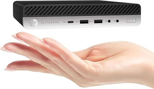 HP EliteDesk 800 G5 High-Performance Mini PC Desktop Computer, 9th Gen Core i5-9500T, 16GB DDR4 RAM, 512GB NVMe SSD, Keyboard & Mouse, WiFi, Windows 11 Pro (Renewed)
