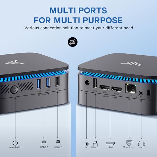 KAMRUI AK1 Plus Mini PC - 16GB RAM, 512GB SSD