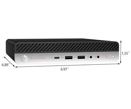 HP EliteDesk 800 G5 High-Performance Mini PC Desktop Computer, 9th Gen Core i5-9500T, 16GB DDR4 RAM, 512GB NVMe SSD, Keyboard & Mouse, WiFi, Windows 11 Pro (Renewed)