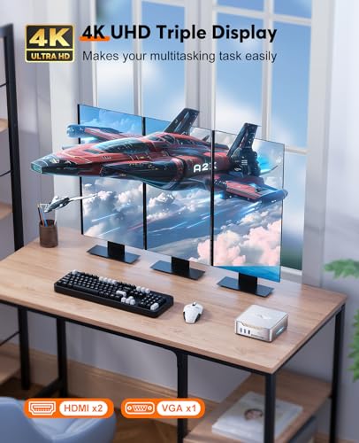 KAMRUI GK3Plus Mini PC - 4K, WiFi 5, Windows 11