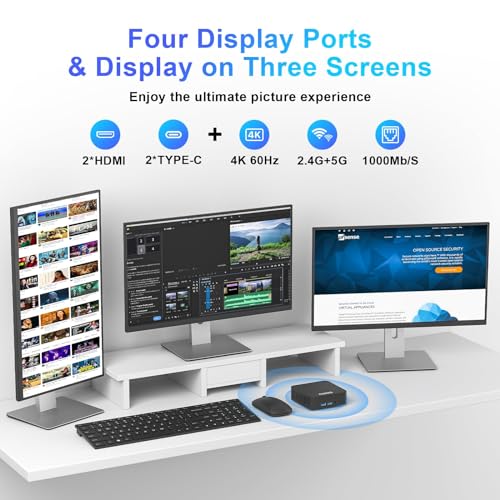 AWOW N100 Mini PC: 16GB RAM, 512GB SSD, 4K UHD