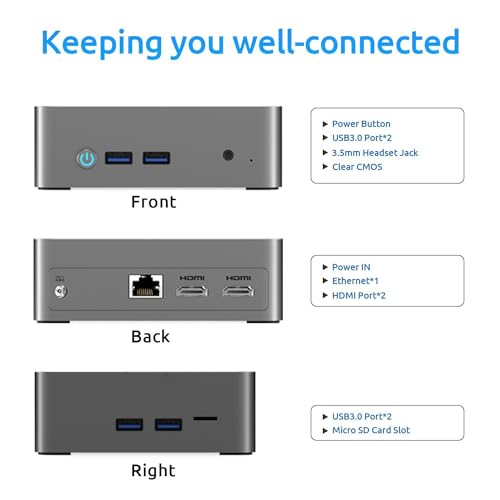 Bmax B3 Mini PC, Intel N5095, 8GB RAM, 256GB SSD