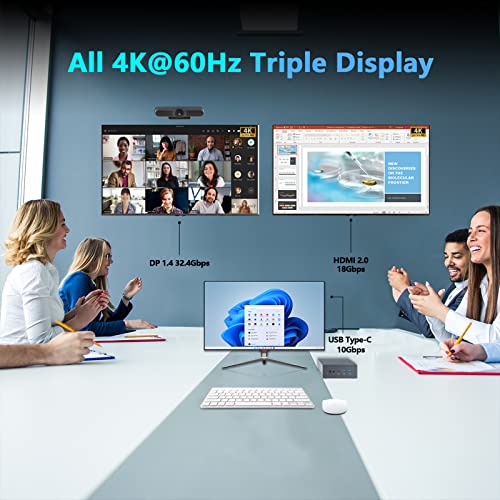 Compact Intel Quad-Core Mini PC with WiFi 6