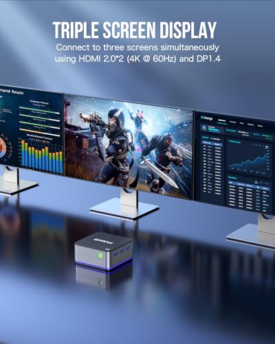 GMKtec Mini PC: Intel N100, 12GB RAM, 4K Triple Display