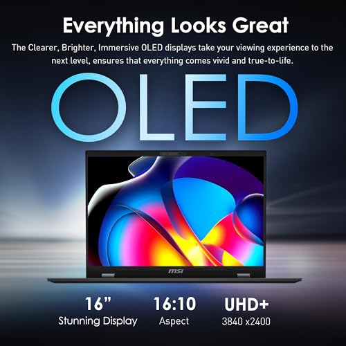 MSI Prestige 16 AI Evo Laptop with OLED Display