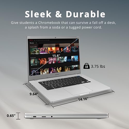 SAMSUNG 4+ Chromebook 15.6" FHD Laptop
