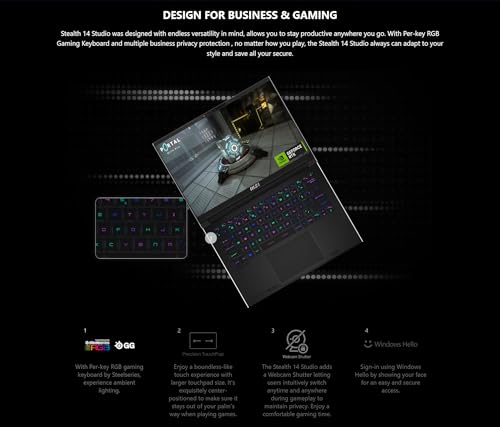 MSI Stealth 14 Gaming Laptop - i7, RTX 4060