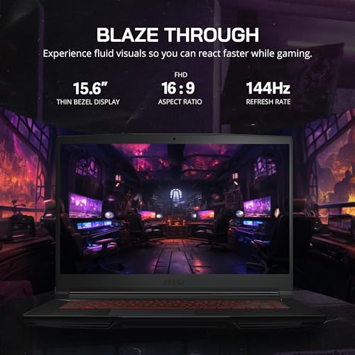MSI GF63 Gaming Laptop with RTX 2050 and 64GB RAM