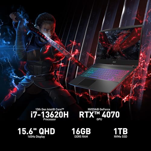 MSI Katana 15" QHD Gaming Laptop, RTX 4070