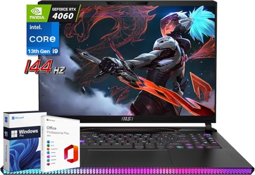 MSI GE68HX Raider Gaming Laptop - Intel i9, RTX 4060