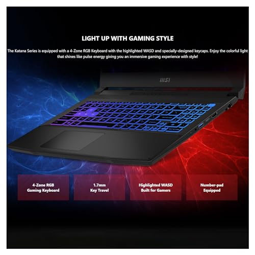 MSI KATANA 15 Gaming Laptop, Intel i7, RTX 4070