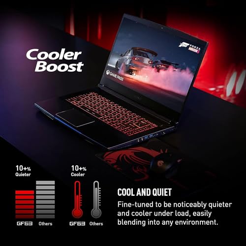 MSI GF63 Gaming Laptop - 15.6" FHD, i7, RTX 4050