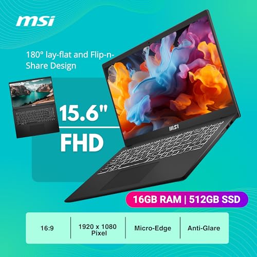 MSI Modern 15 Laptop with 15.6" Full HD Display