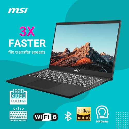 MSI Modern 15 Laptop: Intel i7, 15.6" FHD