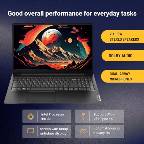 Lenovo V15 15.6" FHD Laptop with 16GB RAM