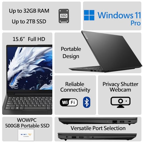 Lenovo V15 Essential Laptop with 512GB SSD