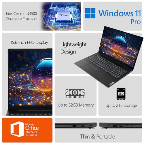 Lenovo V15 FHD Business Laptop with WOWPC Bundle