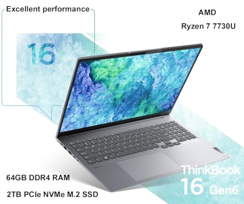 Lenovo ThinkBook 16" Touchscreen Business Laptop 2024