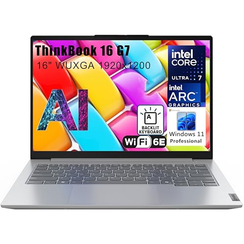 Lenovo ThinkBook 16" FHD+ Laptop with AI Features