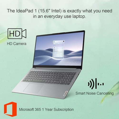 Lenovo IdeaPad 1: 15.6" FHD Laptop with Wi-Fi 6