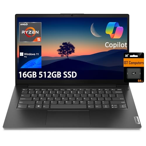 Lenovo V14 FHD Laptop with Ryzen 5 & 16GB RAM