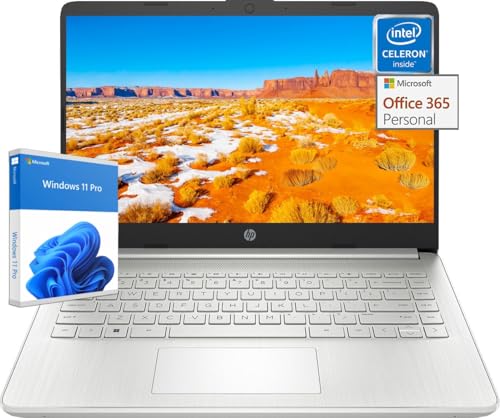 HP 14" Ultra-Light Laptop with Intel Quad-Core