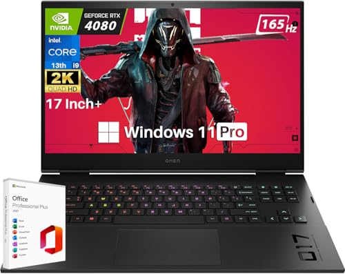 HP Omen i9 Gaming Laptop with QHD 165Hz Display