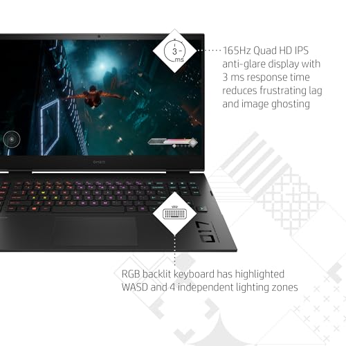 HP Omen i9 Gaming Laptop with QHD 165Hz Display
