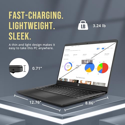 HP Stream 14" Laptop with 8GB RAM and 256GB Storage