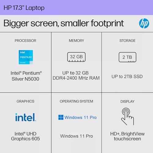 HP 17.3" Touchscreen Business Laptop with SSD