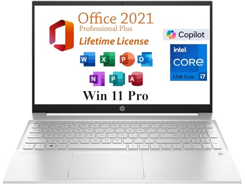 HP Pavilion 15.6" FHD i7 Laptop with Office 2021