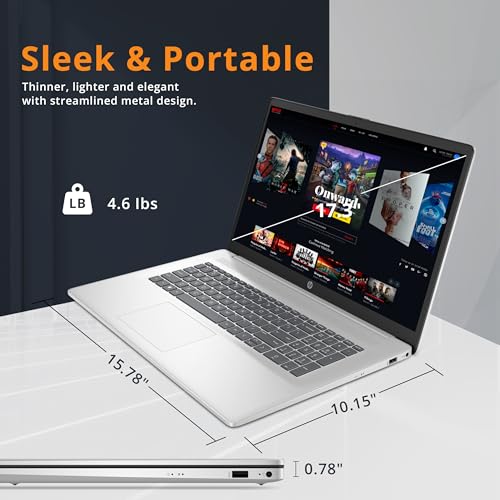 HP 17.3" FHD Laptop, Intel i5, 16GB RAM