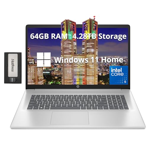 HP 17.3" FHD Laptop with 64GB RAM & 4.28TB