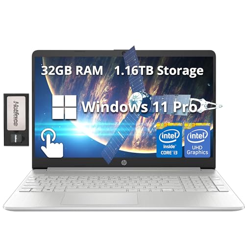 HP 15.6" Touchscreen Laptop with 32GB RAM