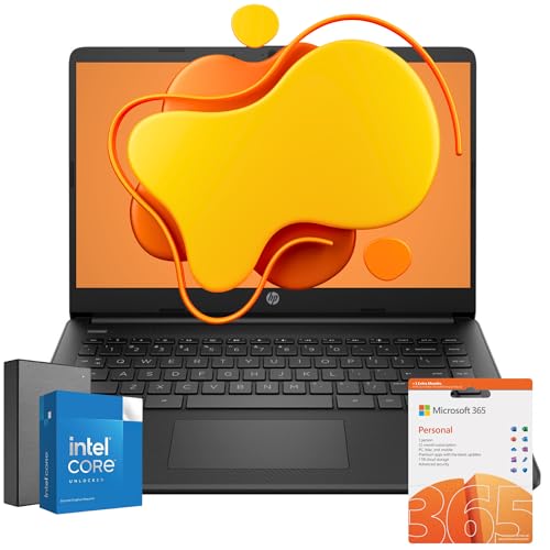HP 14" Pearl Black Laptop with AI Microsoft 365
