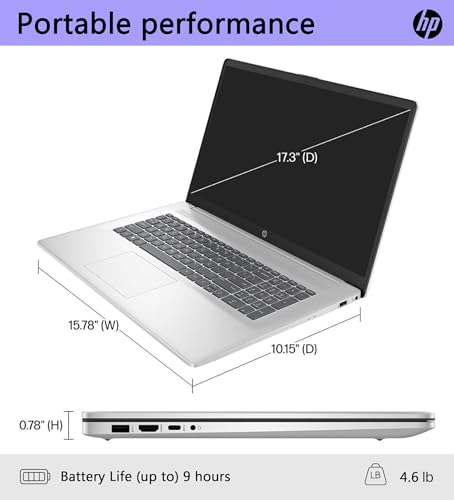 HP 17.3-inch Laptop, Intel Core i3, 40GB RAM