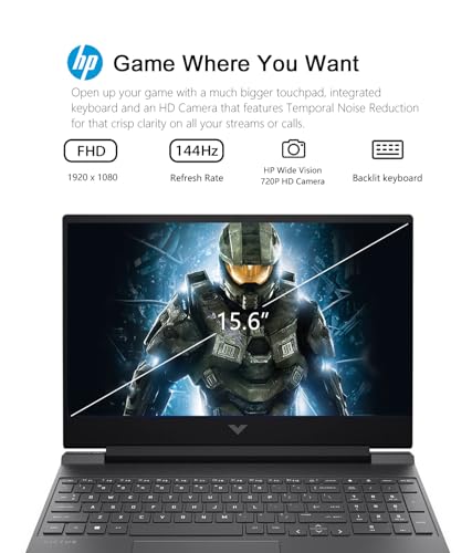 HP Victus Gaming Laptop, 15.6" FHD, RTX 4050