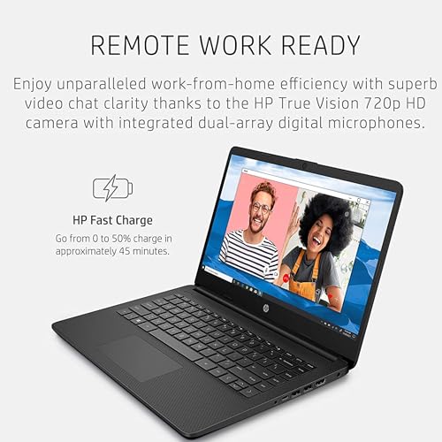 HP 14" Pearl Black Laptop with AI Microsoft 365