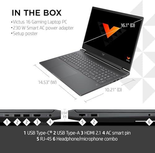 HP Victus 16.1" Gaming Laptop | Intel i7 & RTX 4060